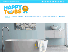 Tablet Screenshot of happytubs.com